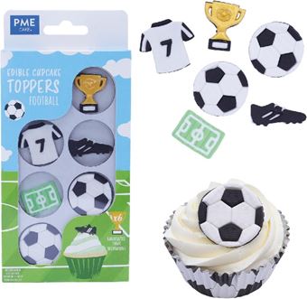 Picture of FOOTBALL SUGAR DECORATIONS X 6